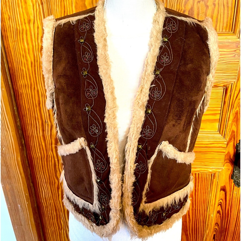 Vintage 90s Sherpa Vest